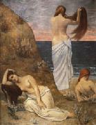 Pierre Puvis de Chavannes Young Girls on the Edge of the Sea china oil painting reproduction